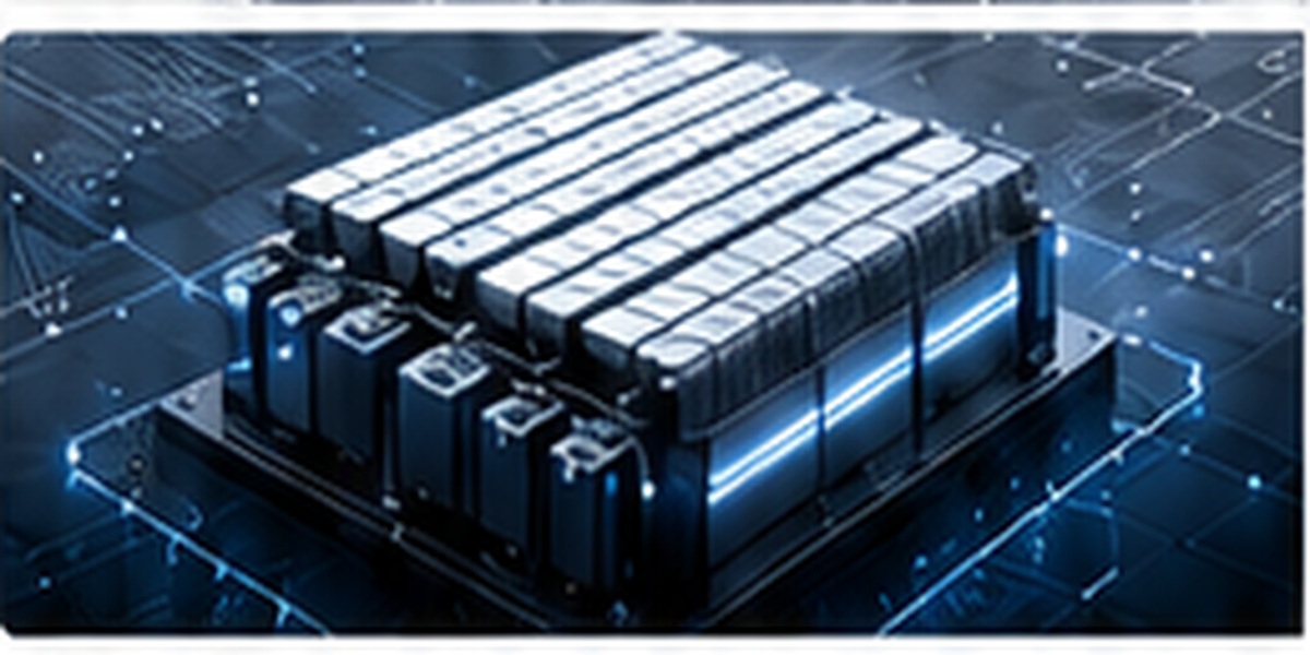 EV battery technology concept